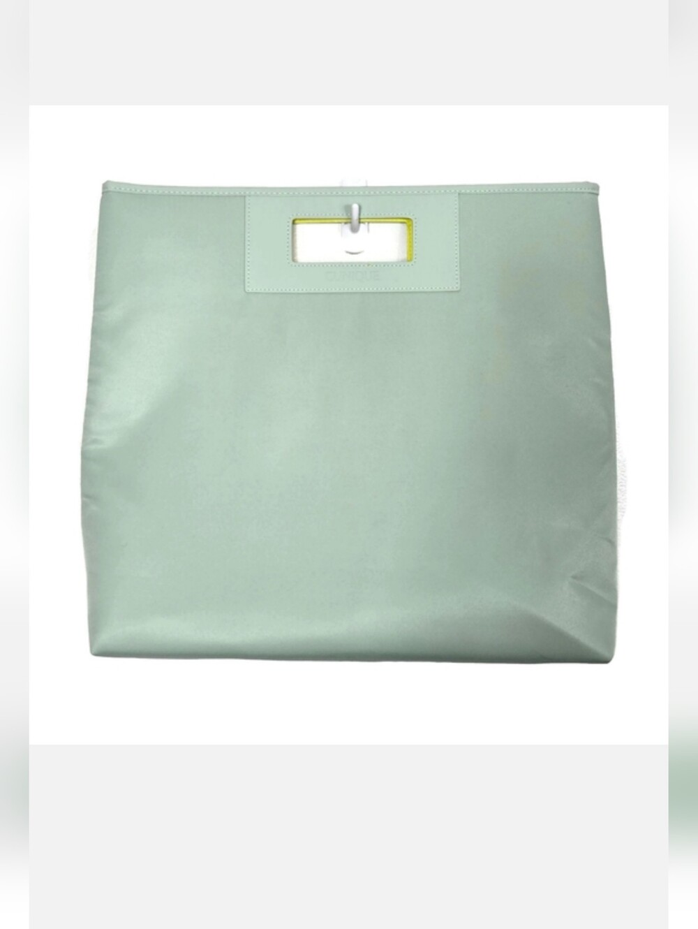 Clinique Mint Green Large Tote Shopper Bag Recycled Polyester